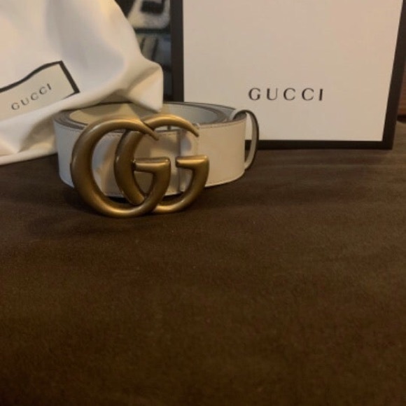 gg belt white